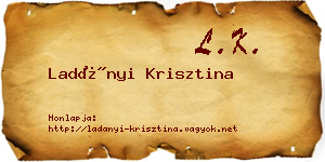 Ladányi Krisztina névjegykártya
